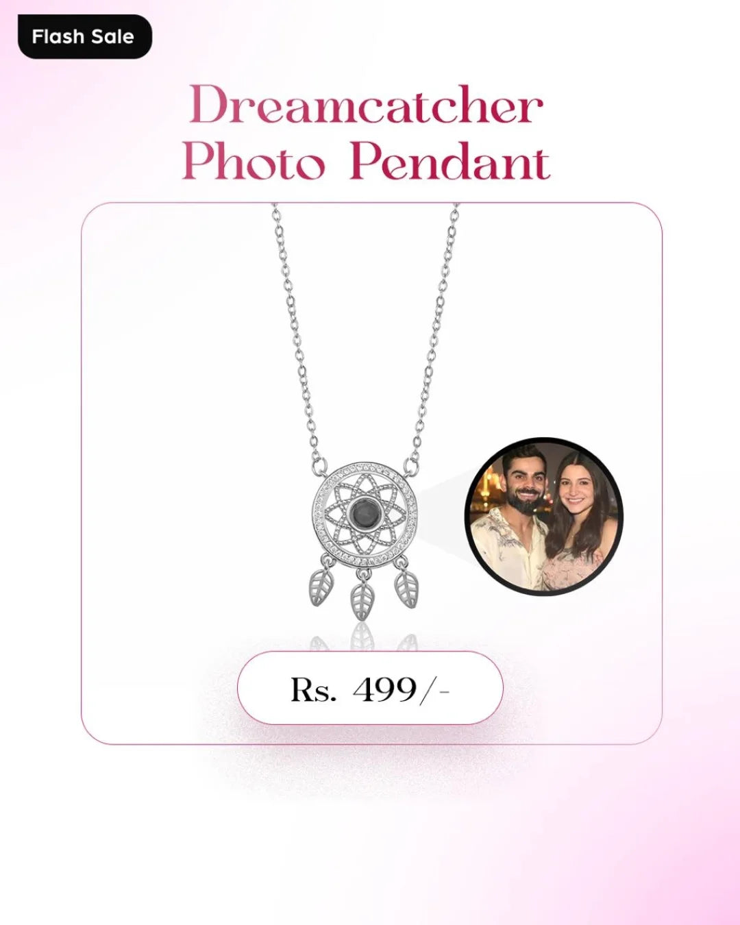 Dreamcatcher Photo Pendant – Hold Your Dreams & Memories Close 🌙