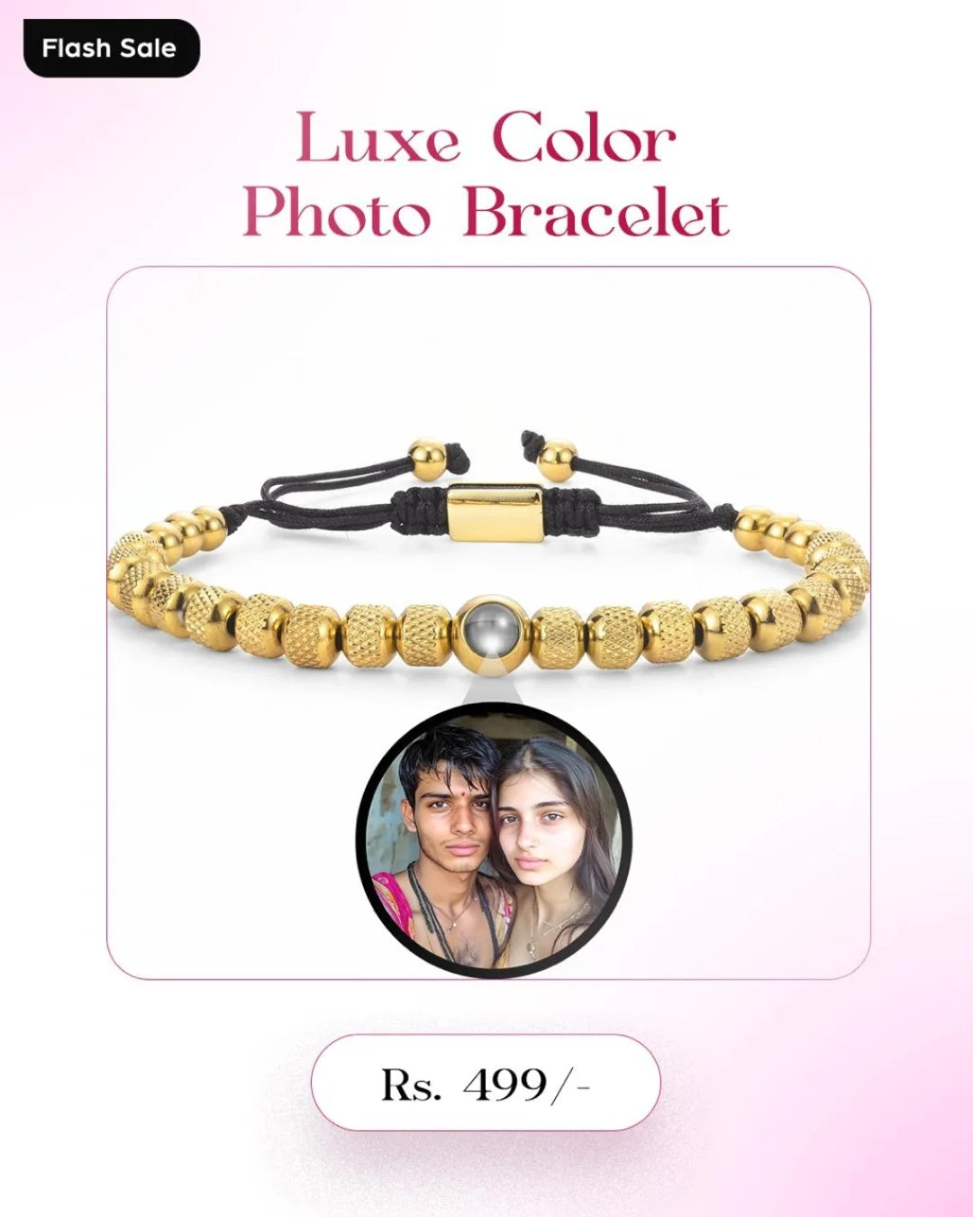 ✨ Photo Projection Bracelet – Carry Your Memories With You ✨